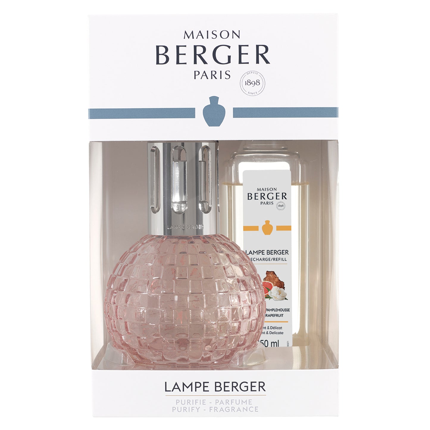 Coffret lampe Berger Disco Rose
