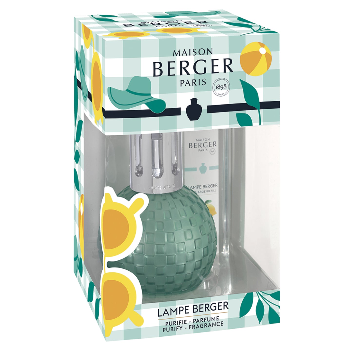 Coffret lampe Berger Disco Estivale Zeste de Verveine