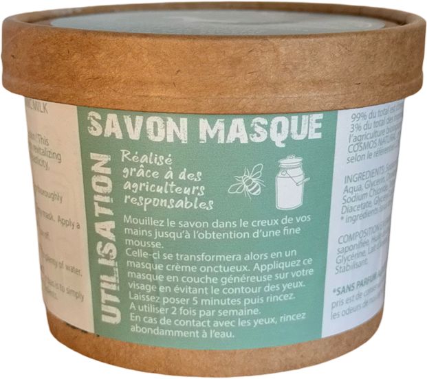 Masque au lait d'Anesse et Miel Bio