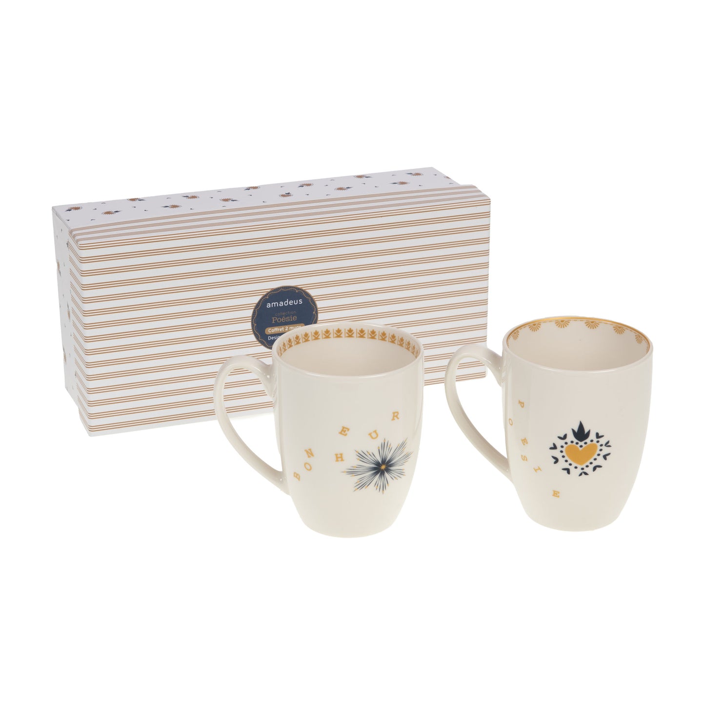 Coffret 2 mugs Poesie
