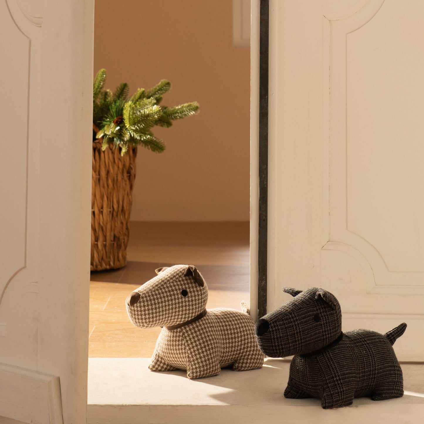 Cale porte Westie gris foncé