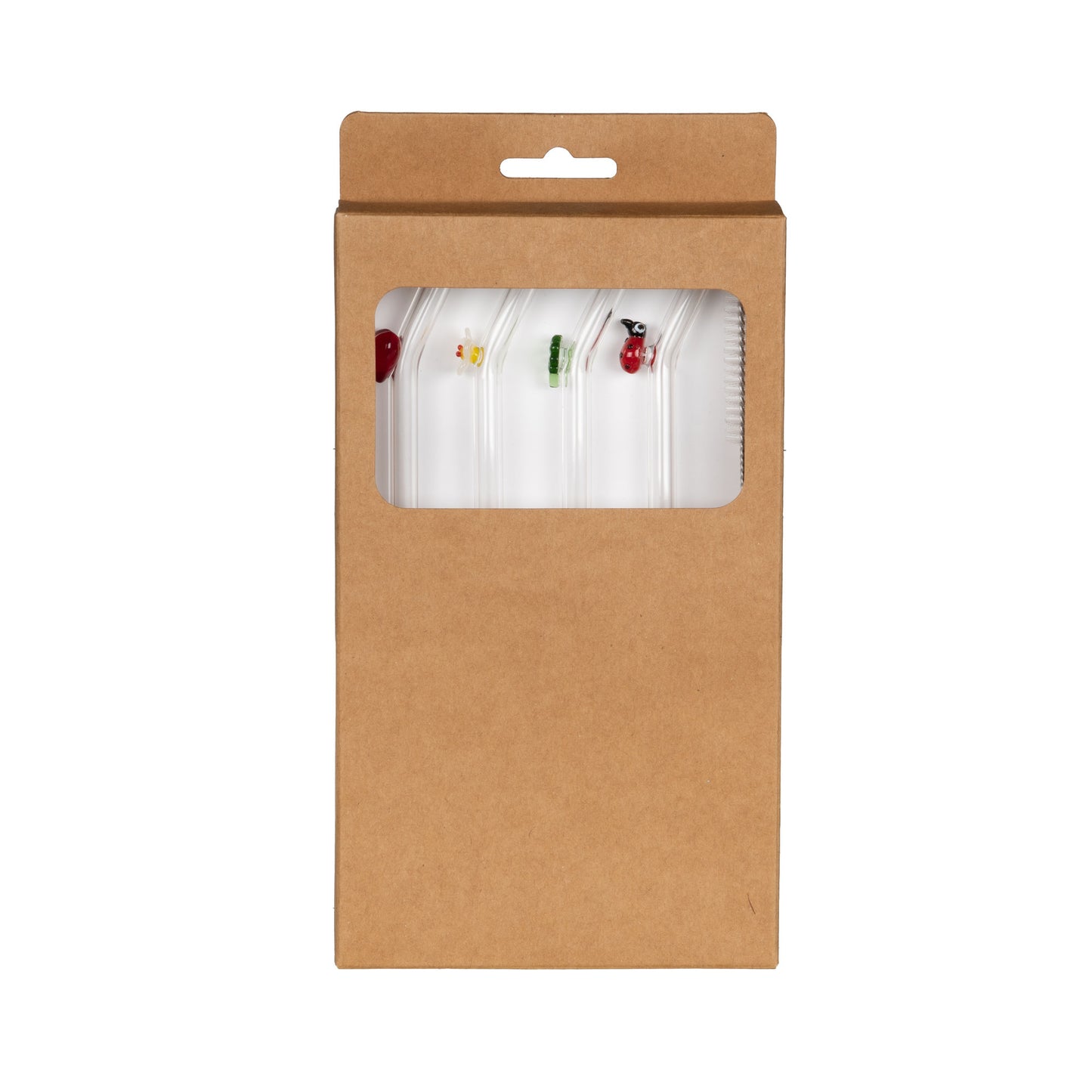 Coffret 4 pailles verres Chance