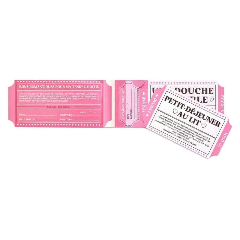 Carnet de 24 Bons Romantiques