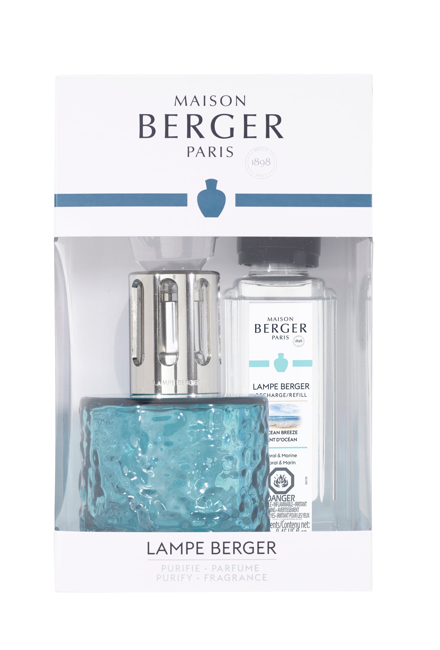 Coffret lampe Berger Mirage Bleue