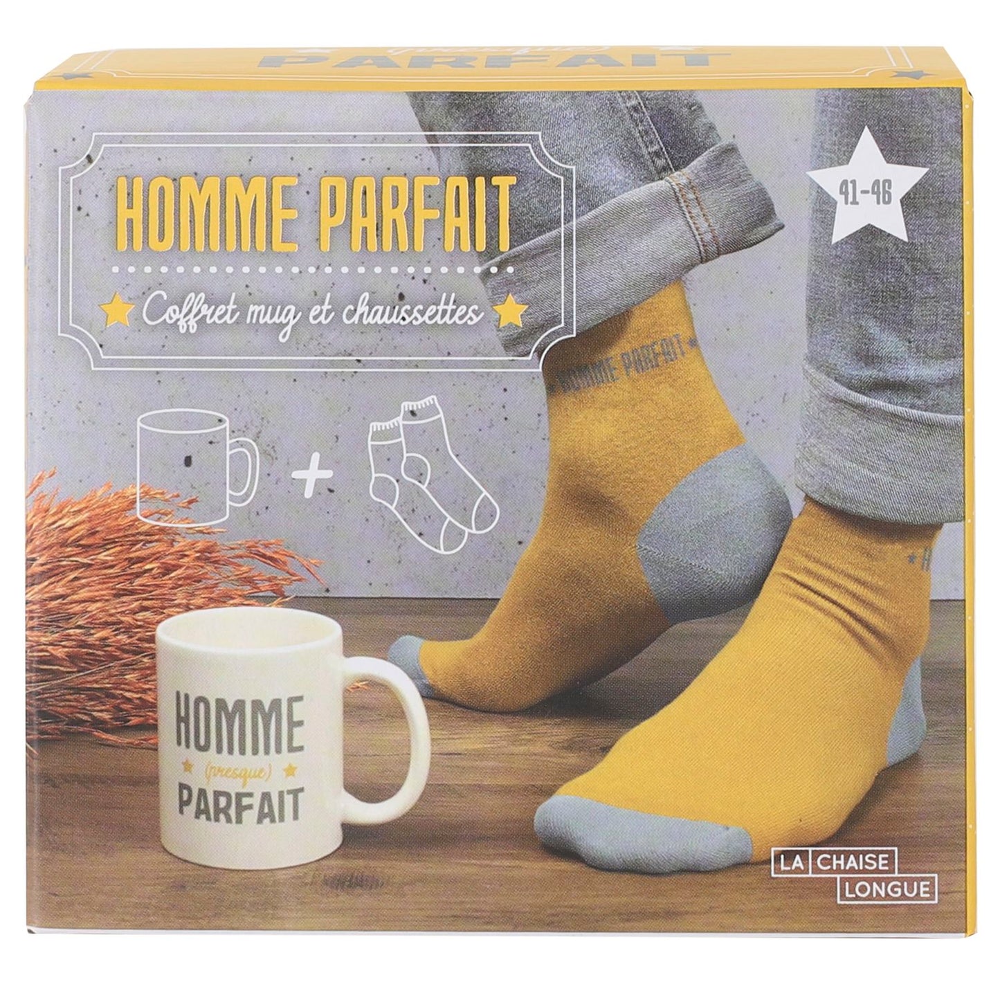 Coffret Mug et Chaussettes Homme (presque) Parfait