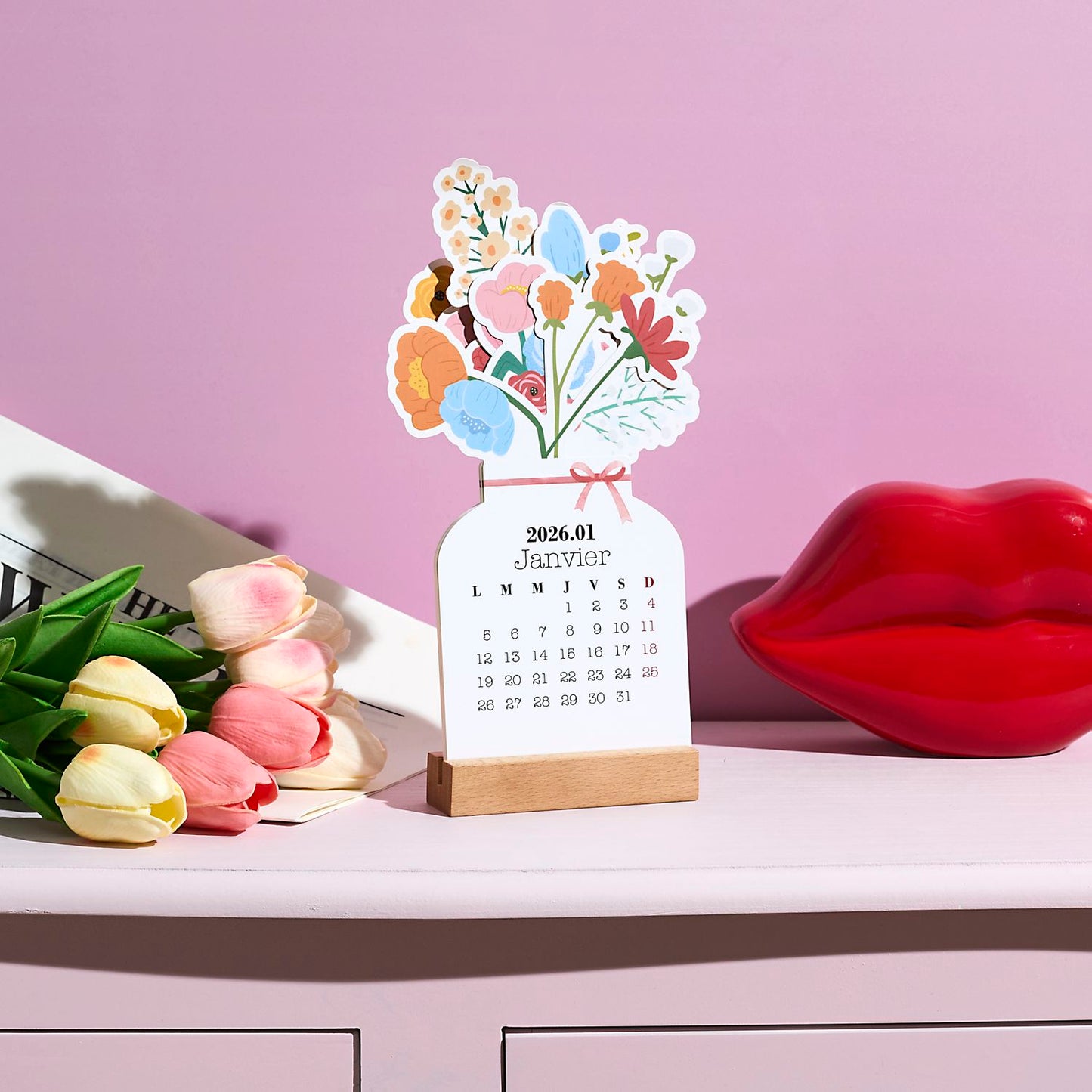 Calendrier Bouquet Bloom 2026