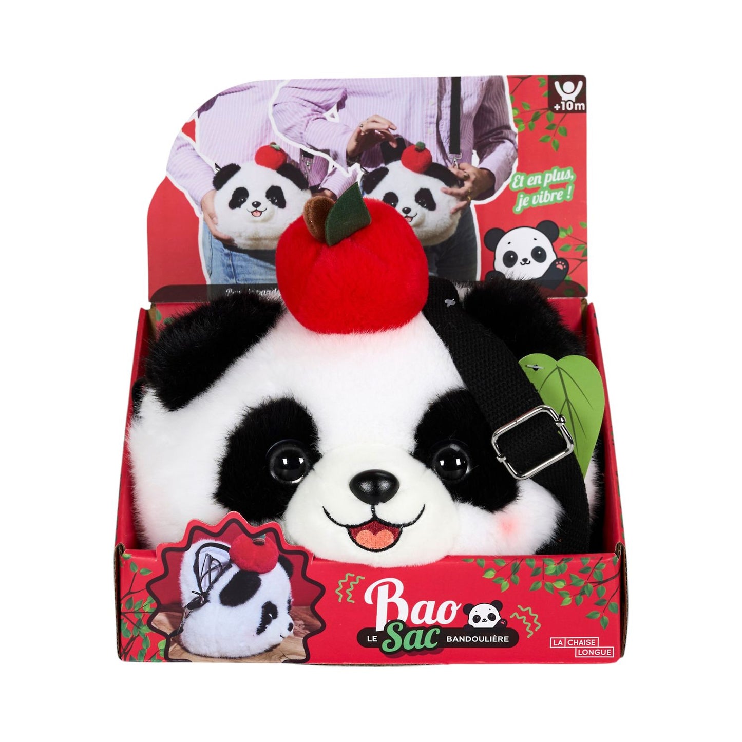 Sac peluche Panda vibrant