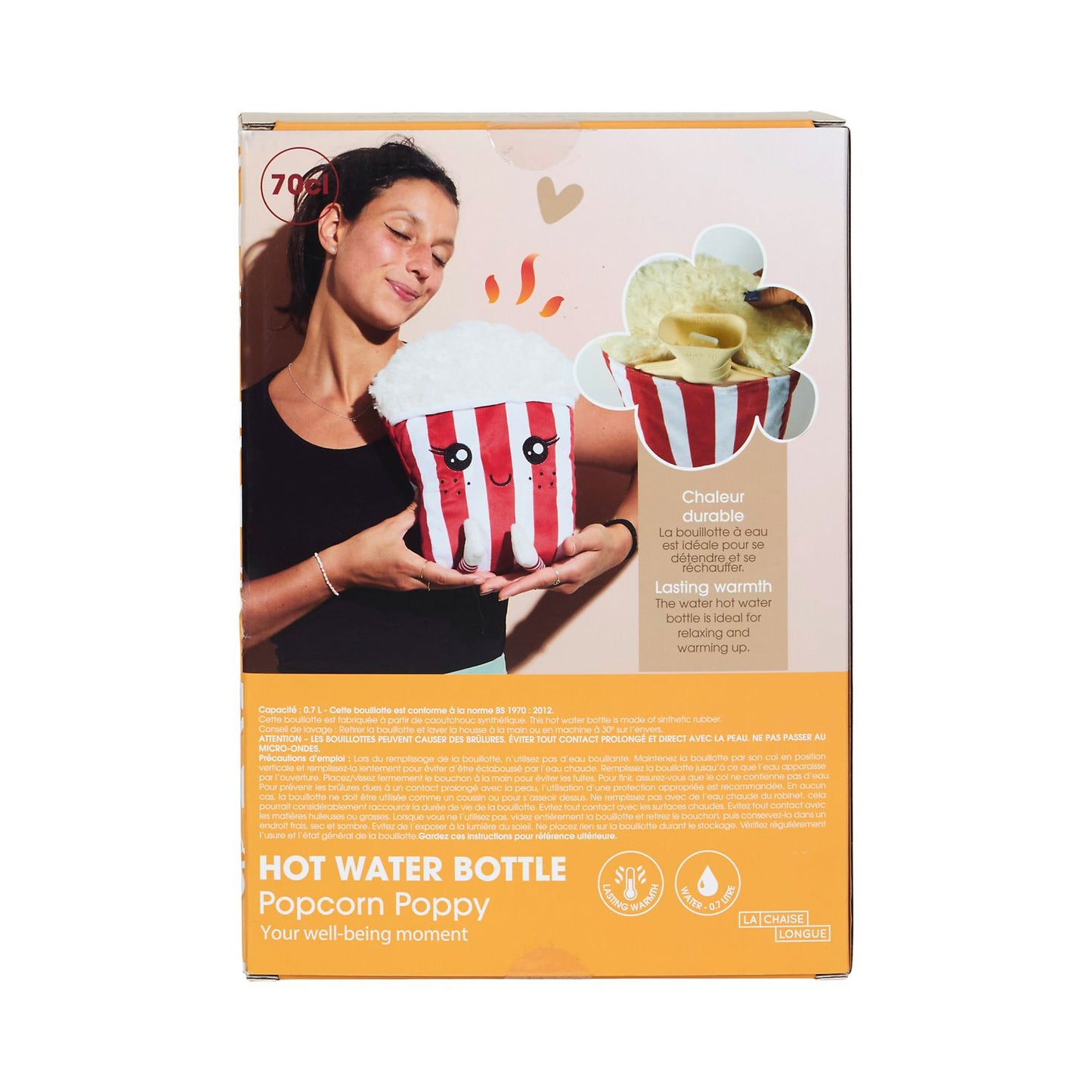 Bouillotte Kawaii Pop Corn