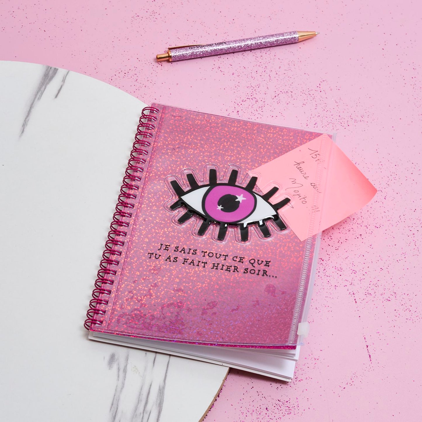 Carnet paillettes Karma je sais tout
