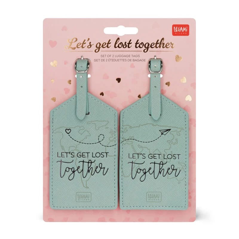 Set de 2 Étiquettes de Bagage - Let's Get Lost Together