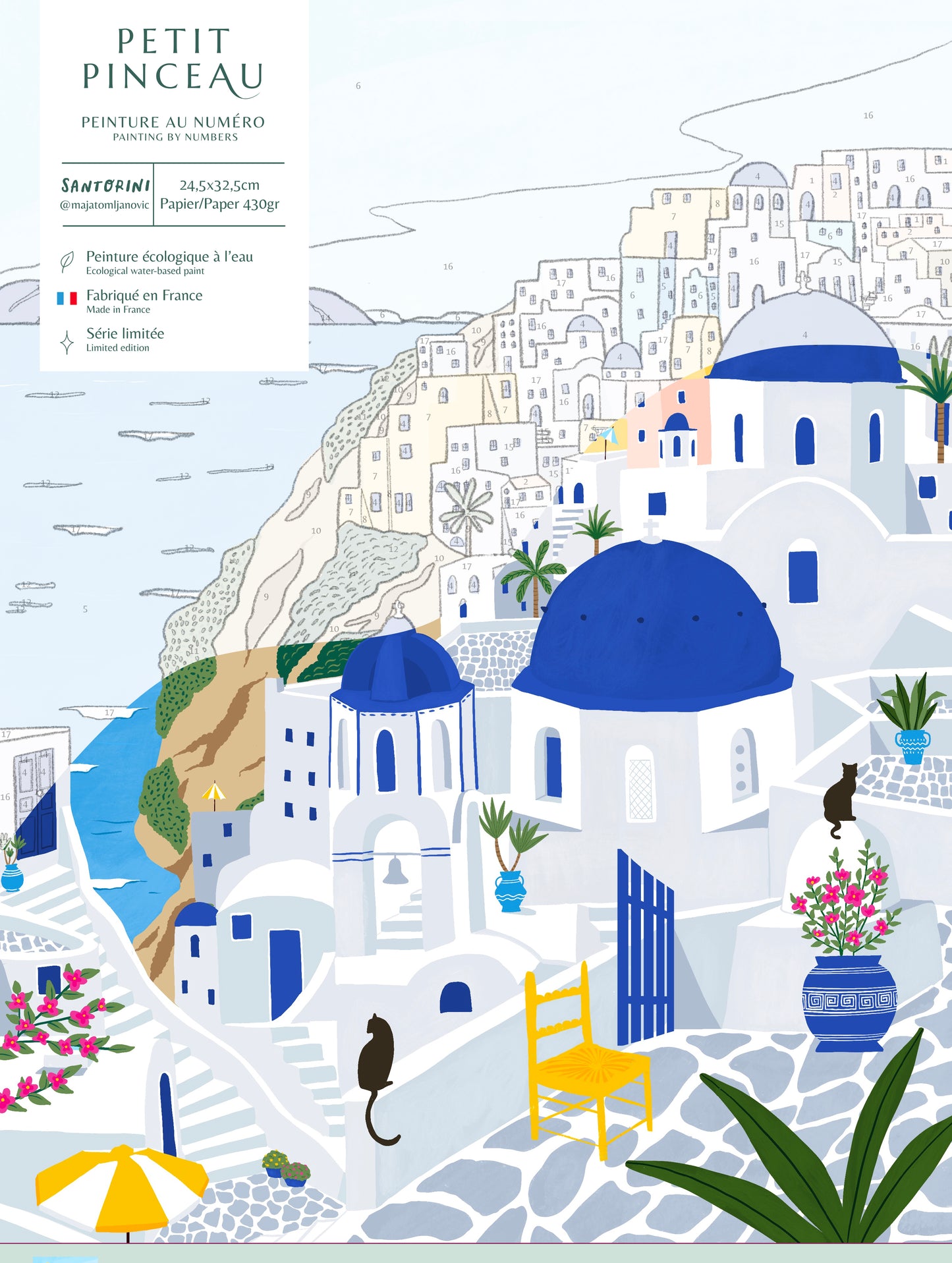 Peinture au numéro - Santorini par Maja Tomljanovic