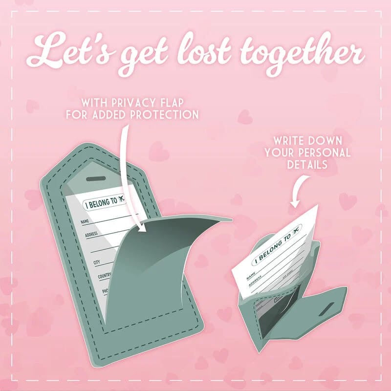 Set de 2 Étiquettes de Bagage - Let's Get Lost Together