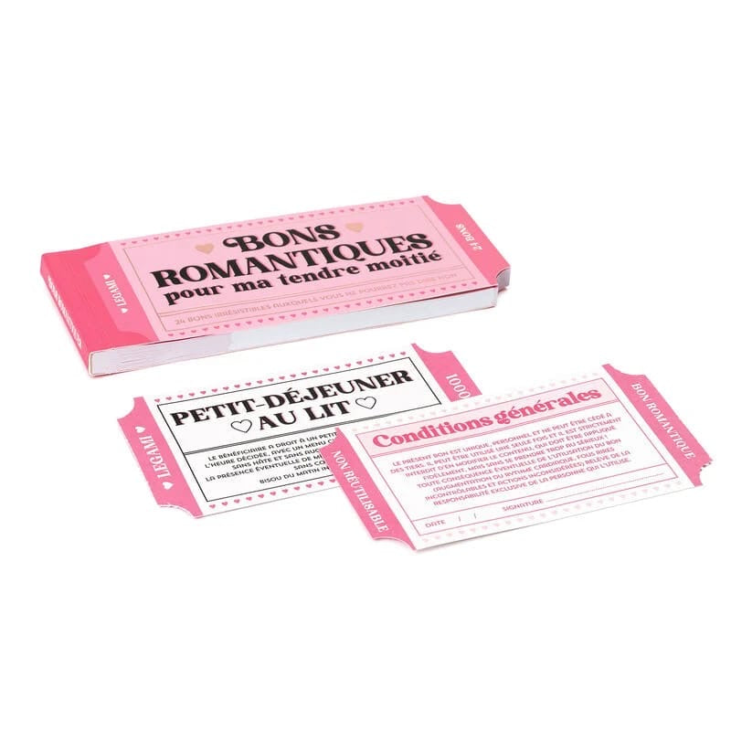 Carnet de 24 Bons Romantiques