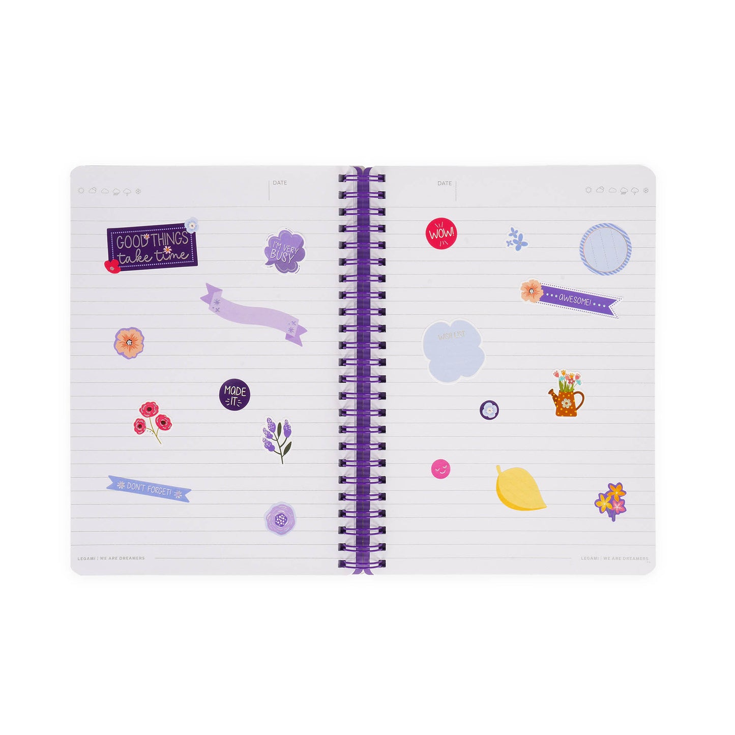 Cahier Ligné A5 à spirale - Divers Modèles