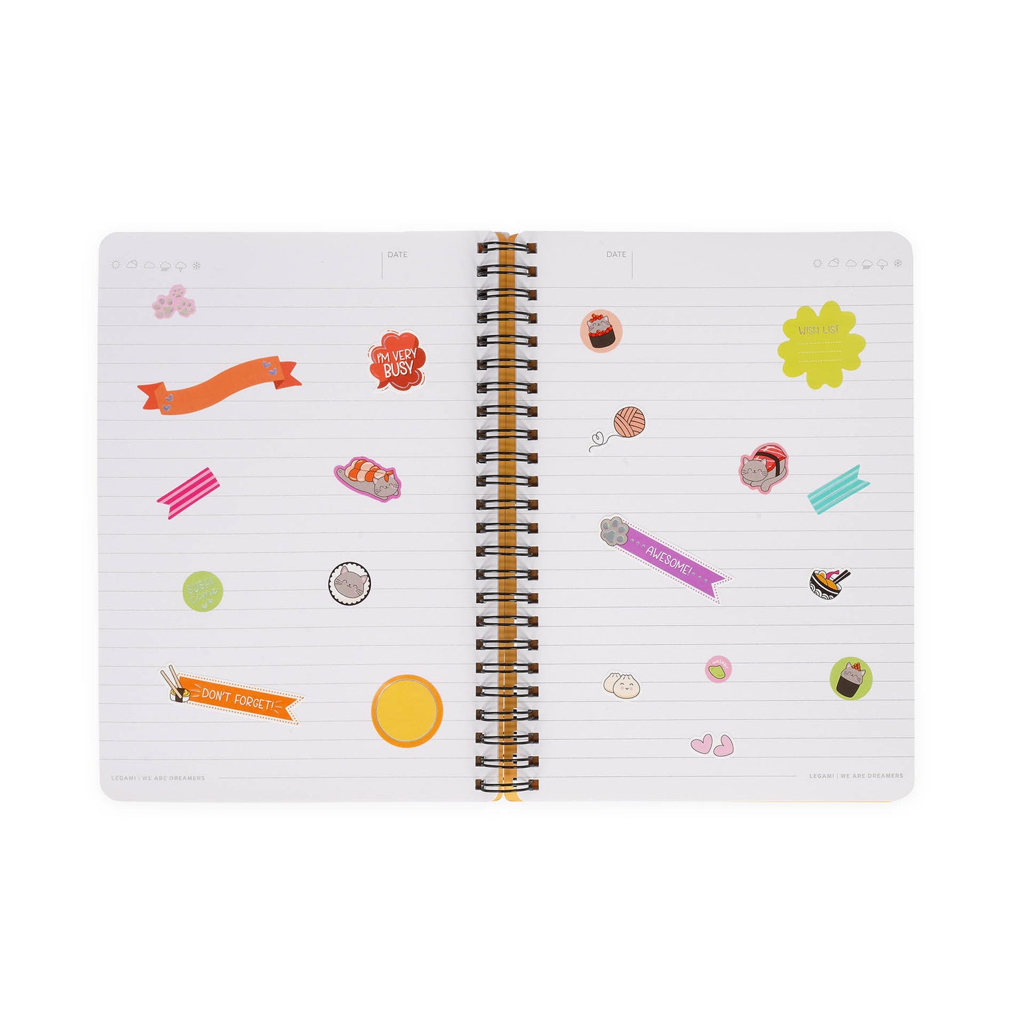 Cahier Ligné A5 à spirale - Divers Modèles