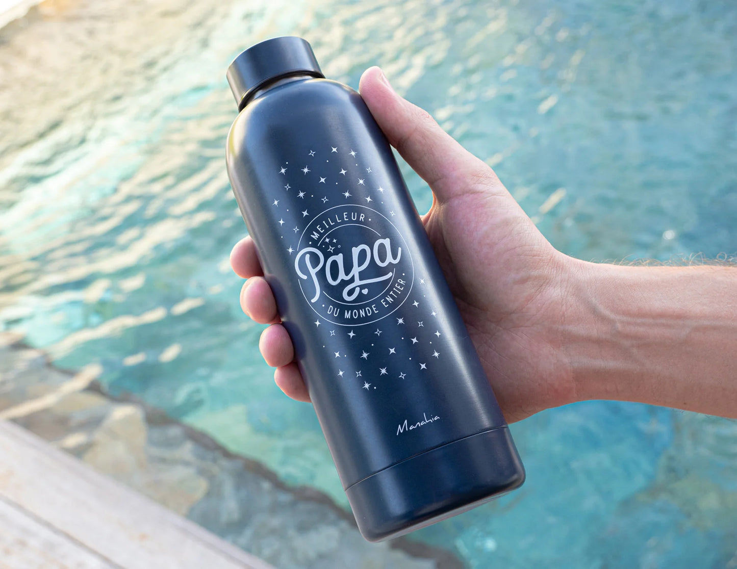 Bouteille isotherme "Meilleur Papa du monde entier"