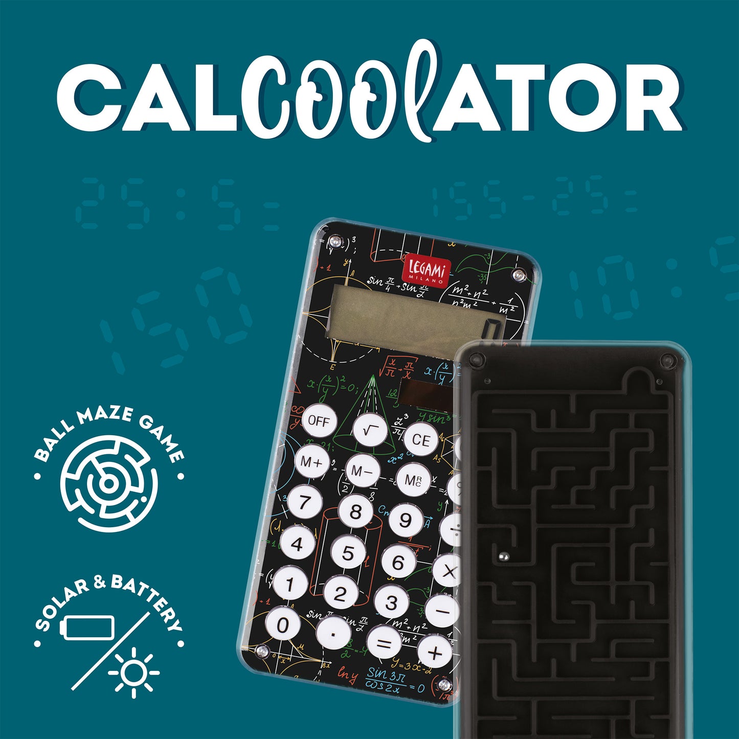 Calculatrice avec Labyrinthe au Dos - Maths