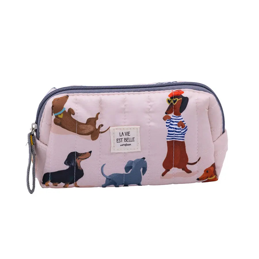 Petite trousse matelassée Teckels club