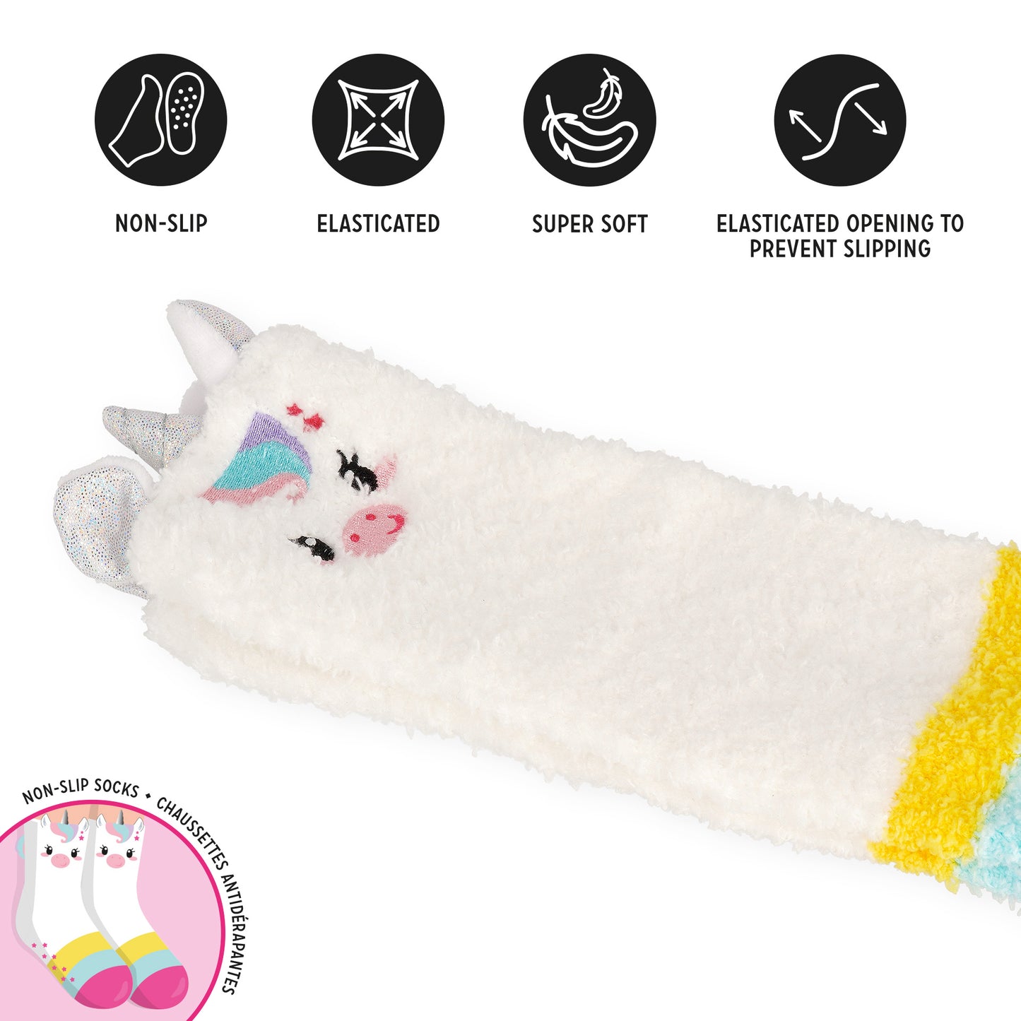 Chaussettes Antidérapantes Licorne ADULTE