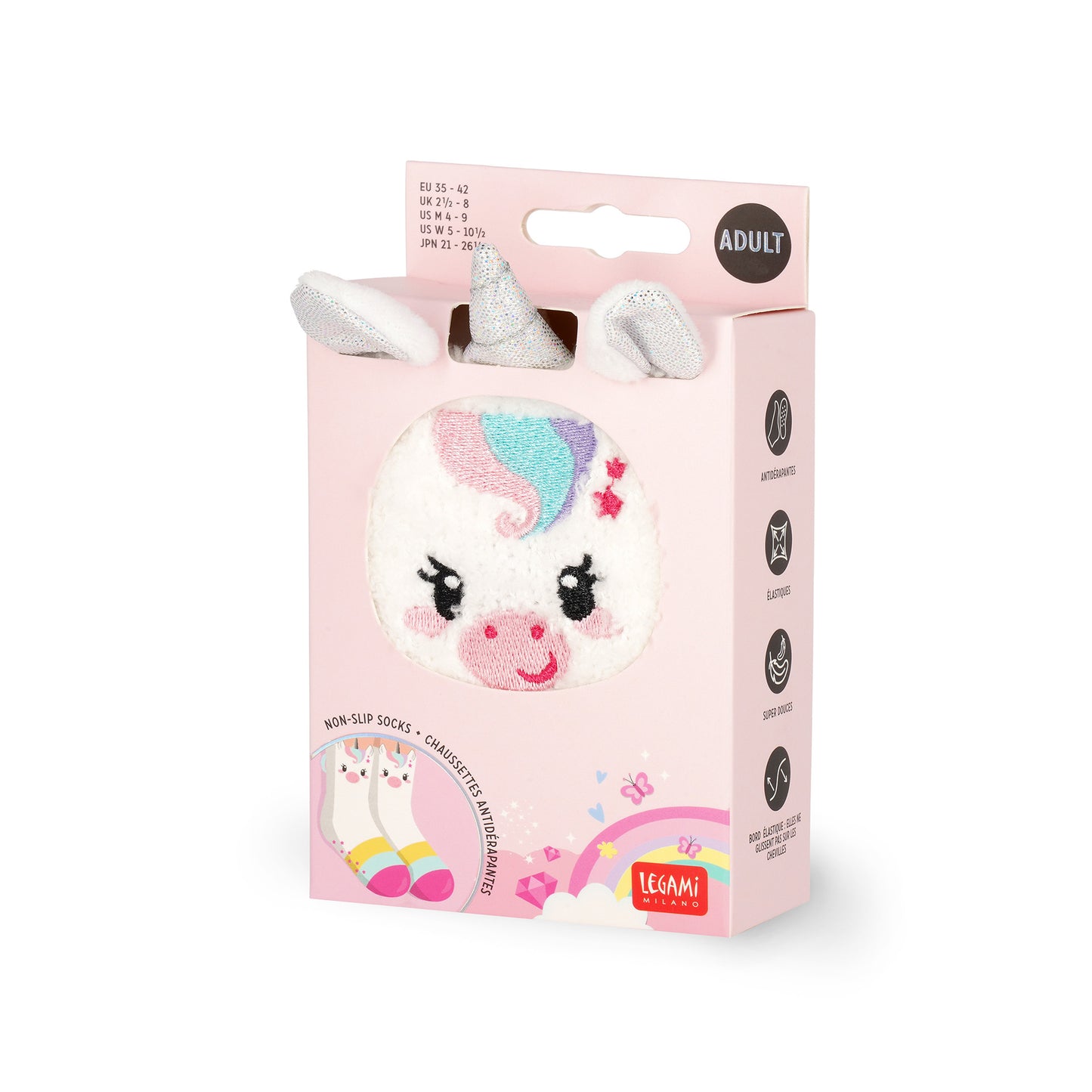 Chaussettes Antidérapantes Licorne ADULTE
