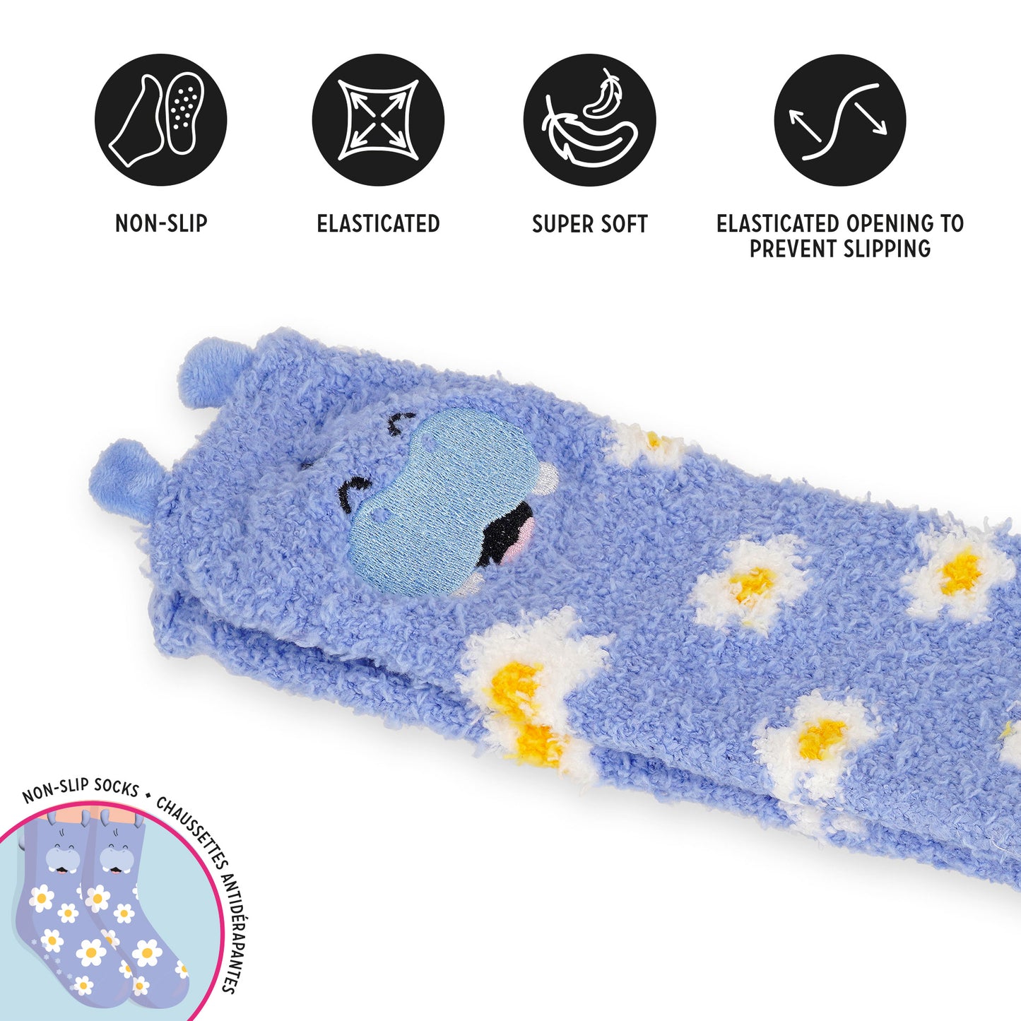 Chaussettes Antidérapantes Hippo ADULTE
