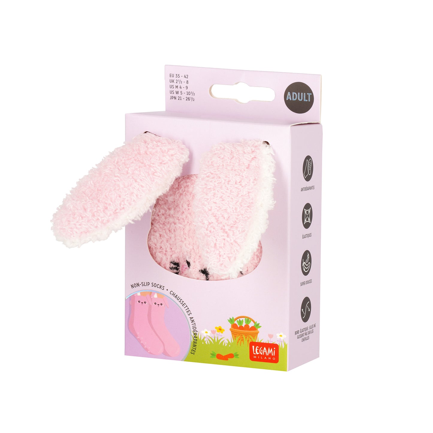 Chaussettes Antidérapantes Lapin ADULTE