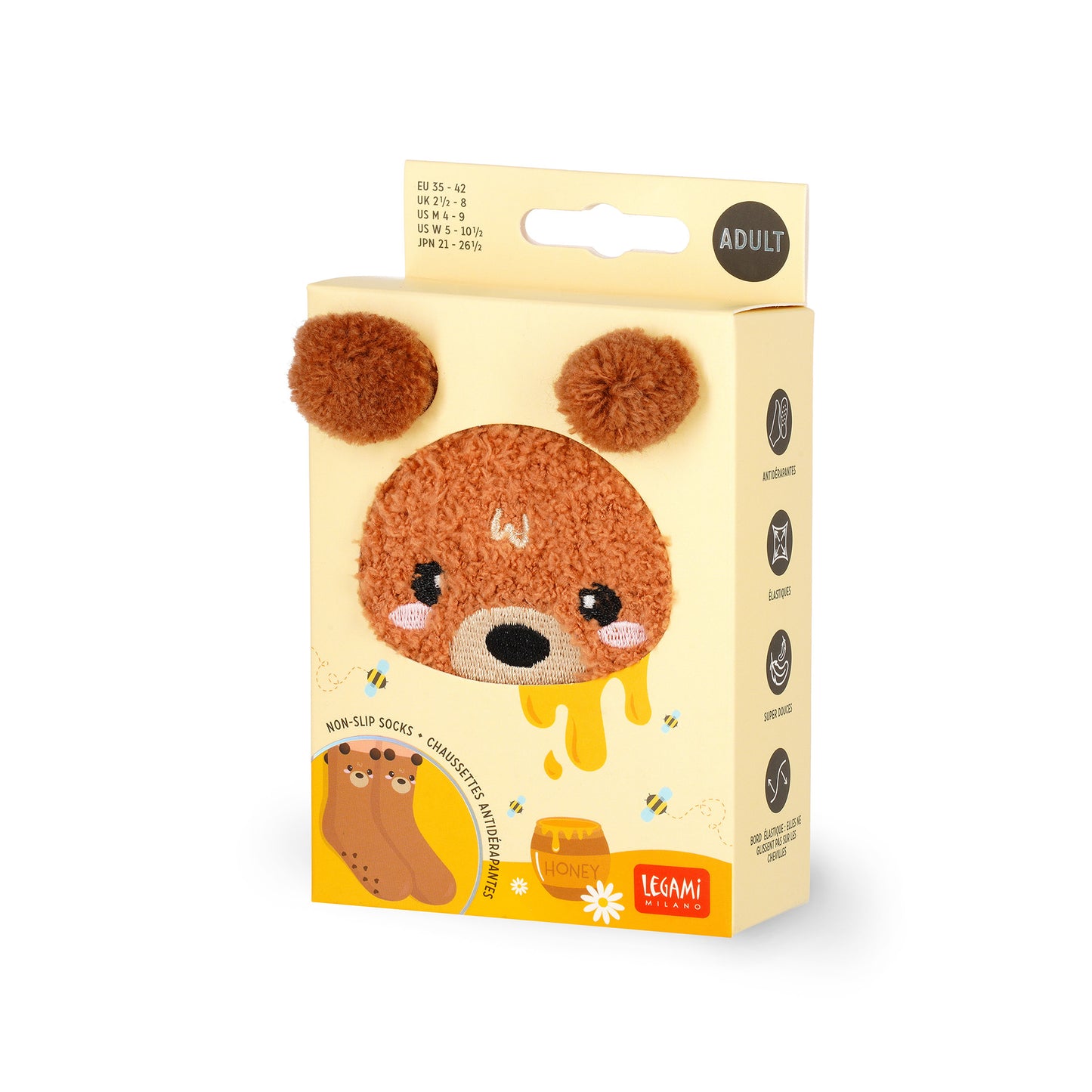 Chaussettes Antidérapantes Ours ADULTE