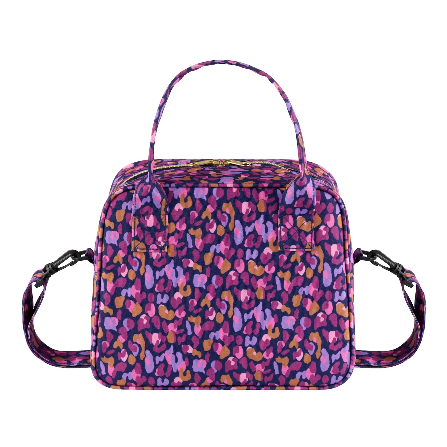 Sac à repas Isotherme Léopard prune