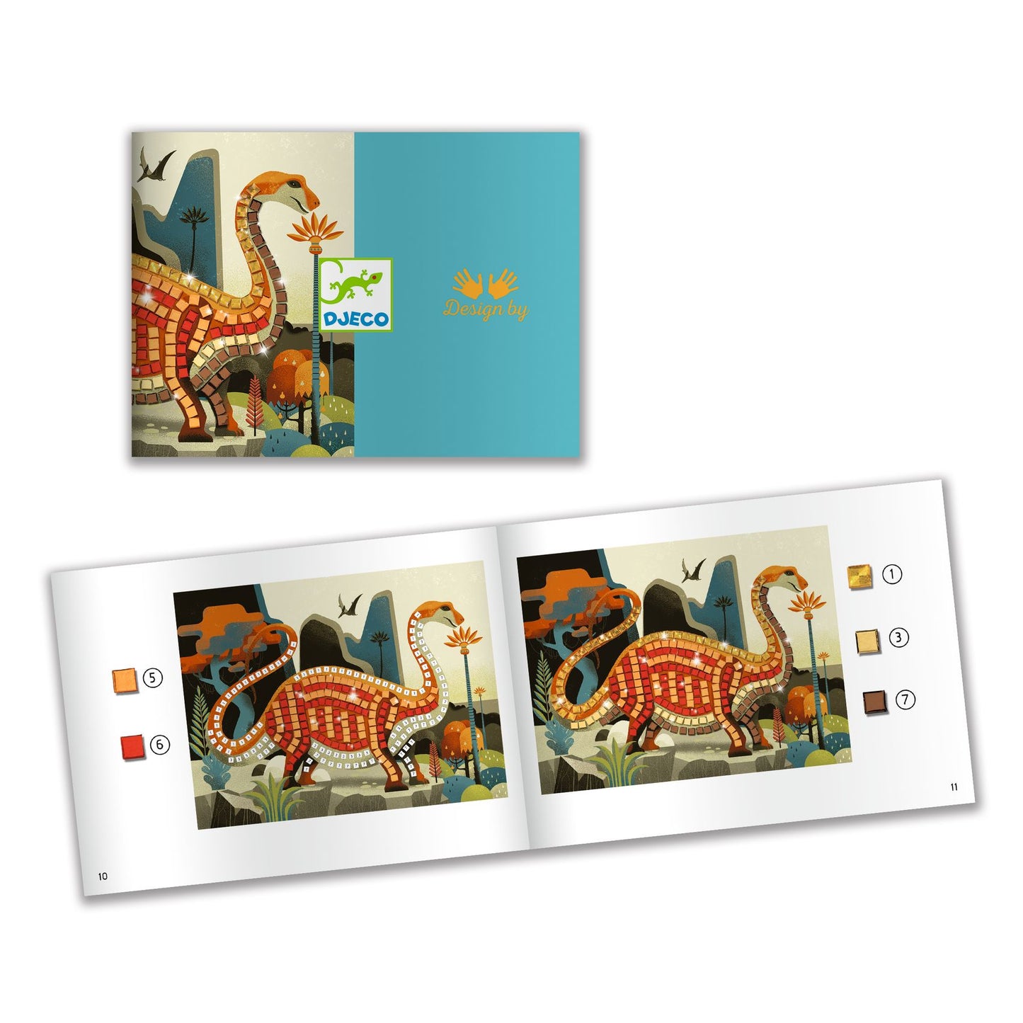 Mosaïque Dinosaures
