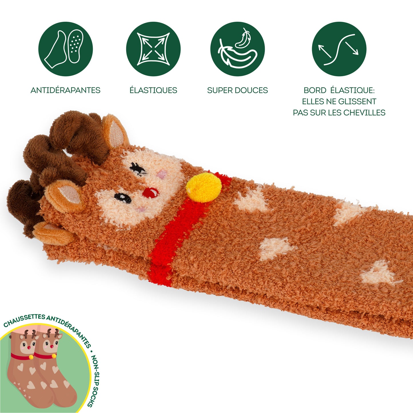 Chaussettes Antidérapantes Noel ENFANT - Divers Modèles