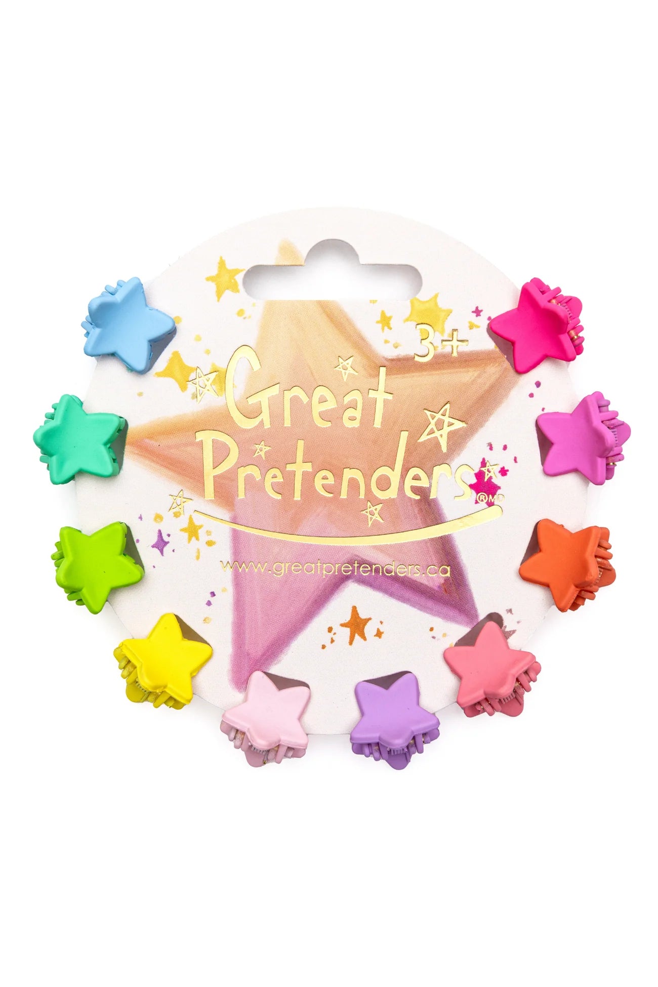 Mini Barrettes - Rainbow Star Mini, 10pc