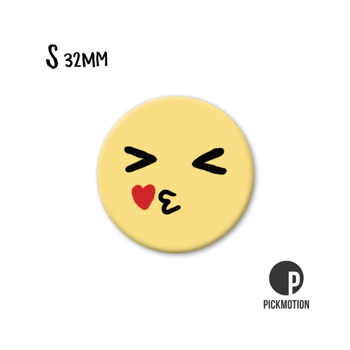 Magnet Taille S "Smiley bisou"
