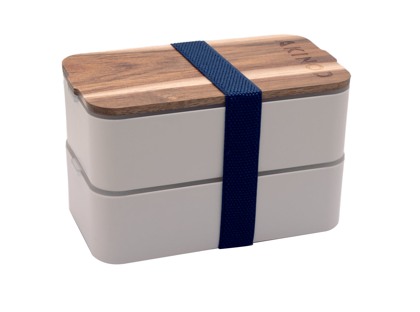 Bento + Lunch Bag Blanc / Bleu jeans