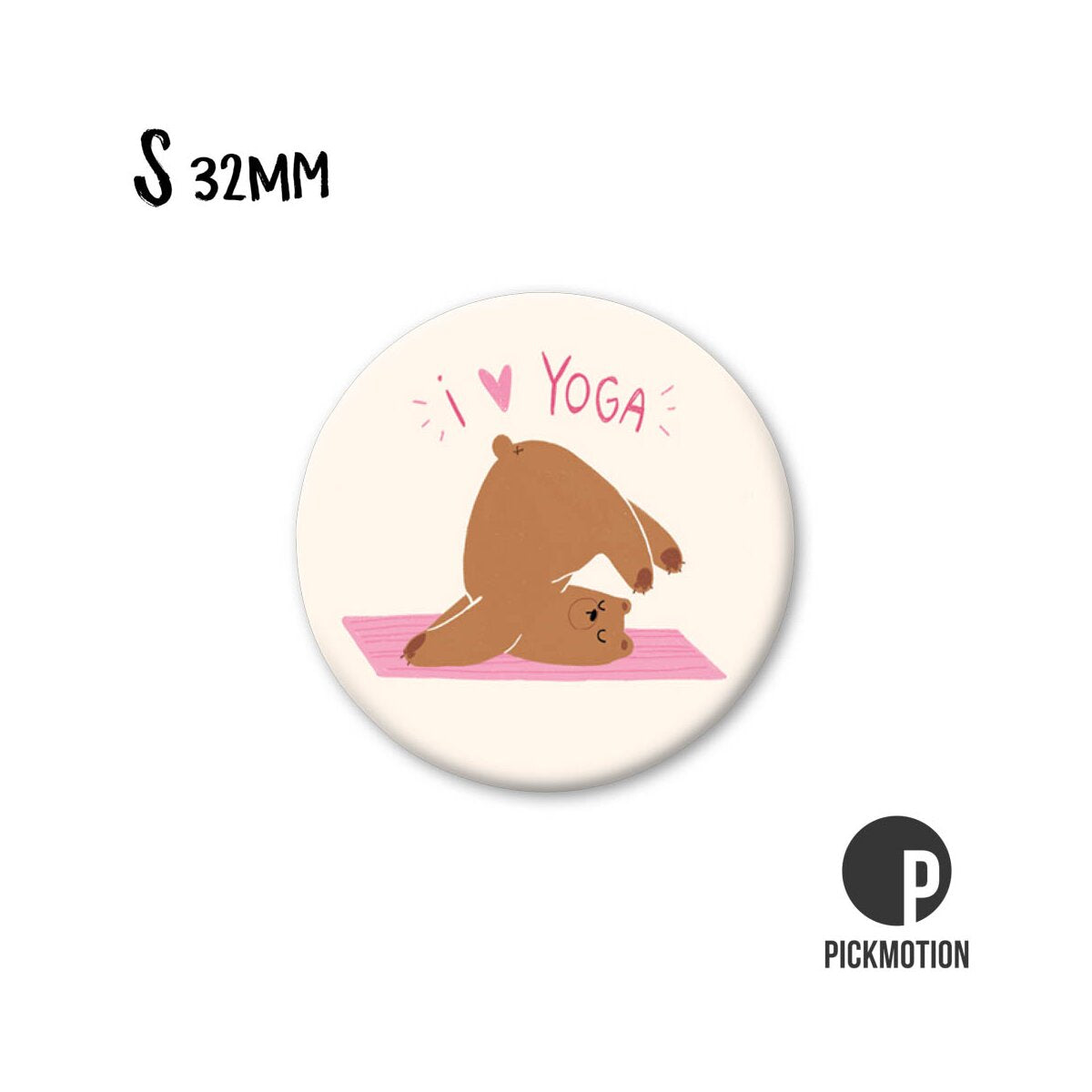 Magnet Taille S "I love yoga"
