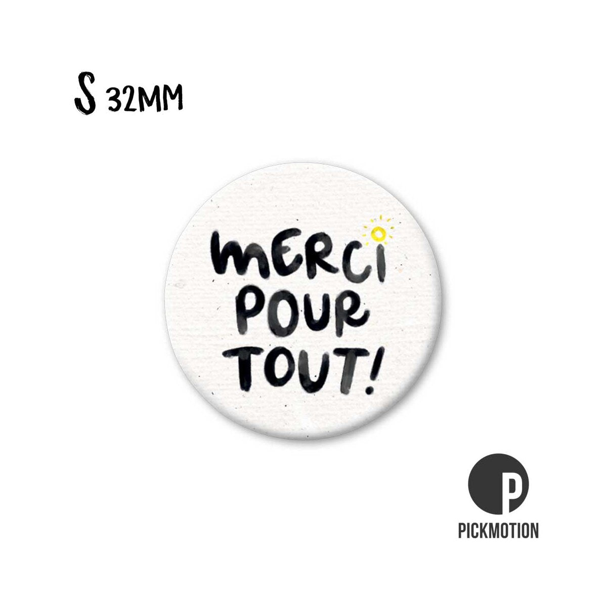 Magnet Taille S "Merci pour tout"