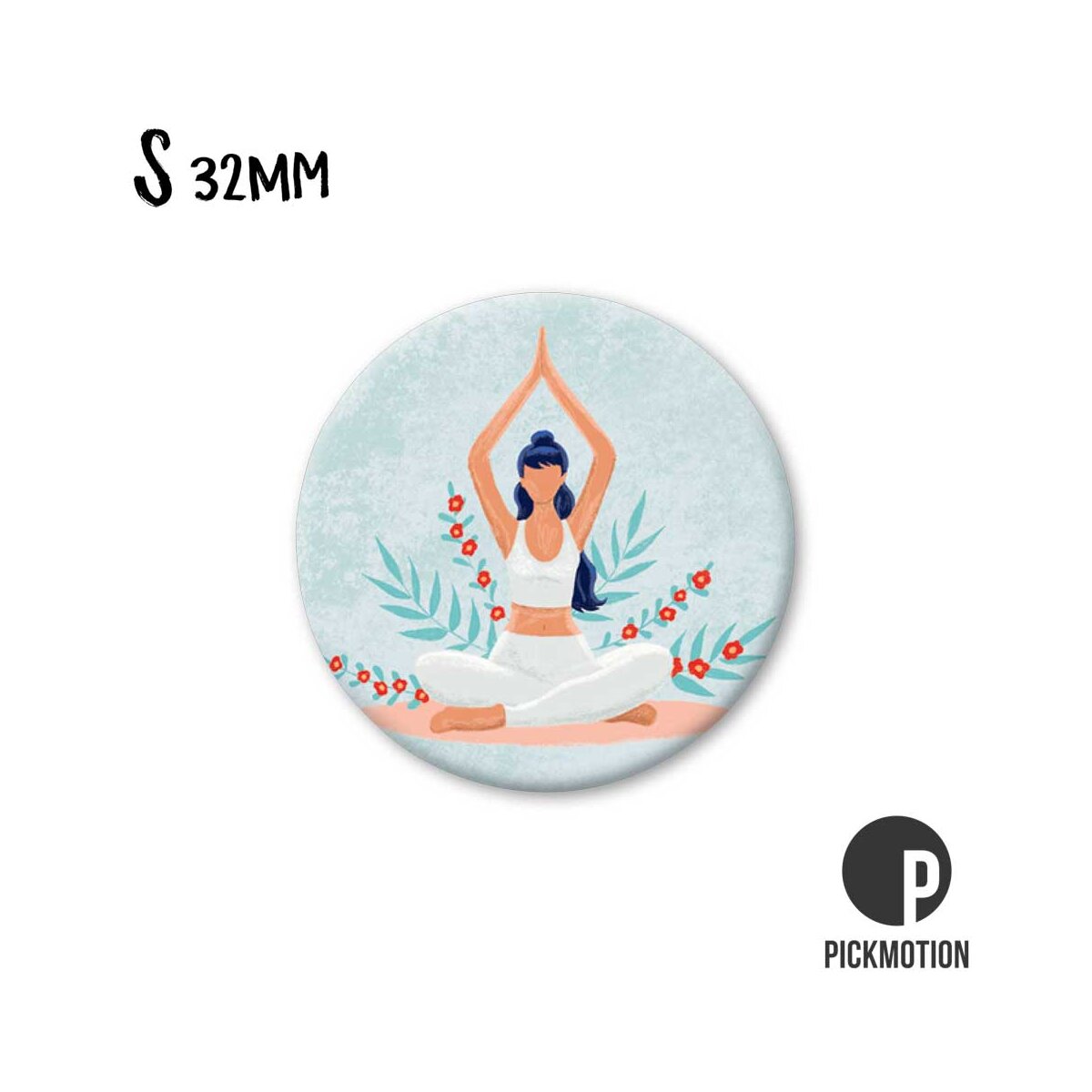 Magnet Taille S "Girl flowers"