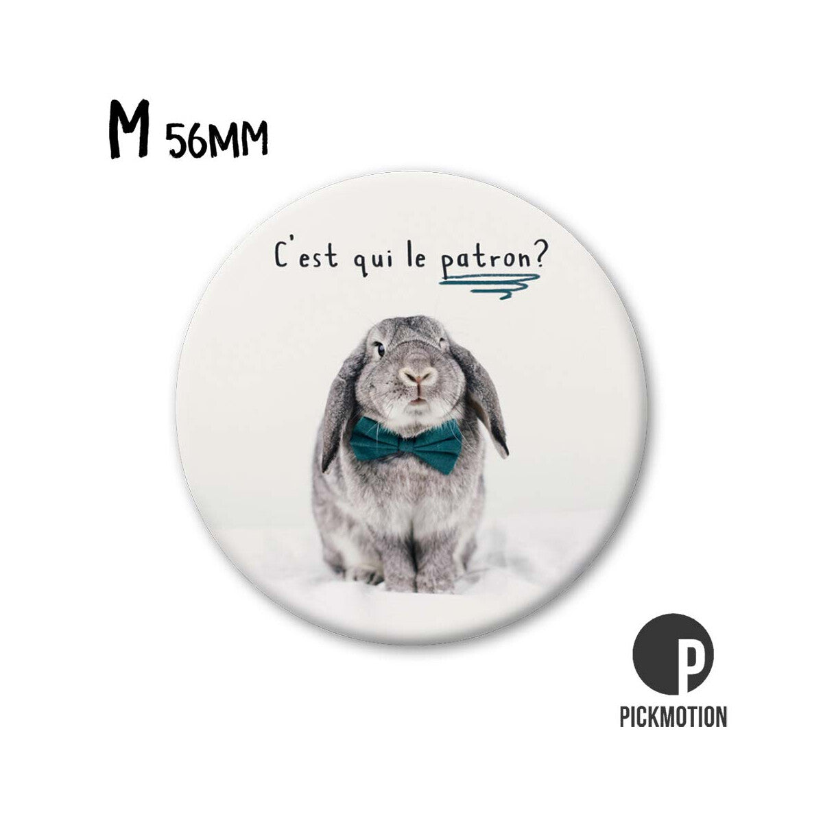 Magnet Taille M "C'est qui le patron?"