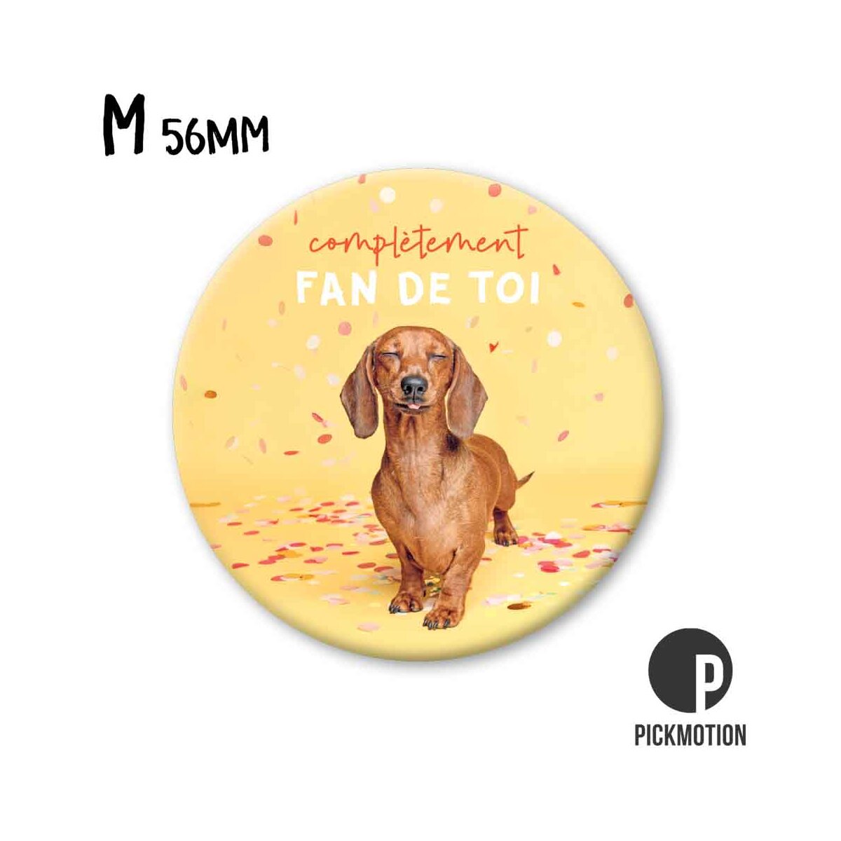 Magnet Taille M " complètement fan de toi"