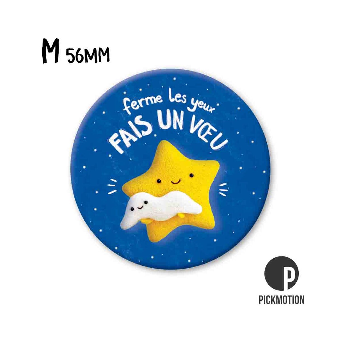 Magnet Taille M "Ferme les yeux fais un voeu"
