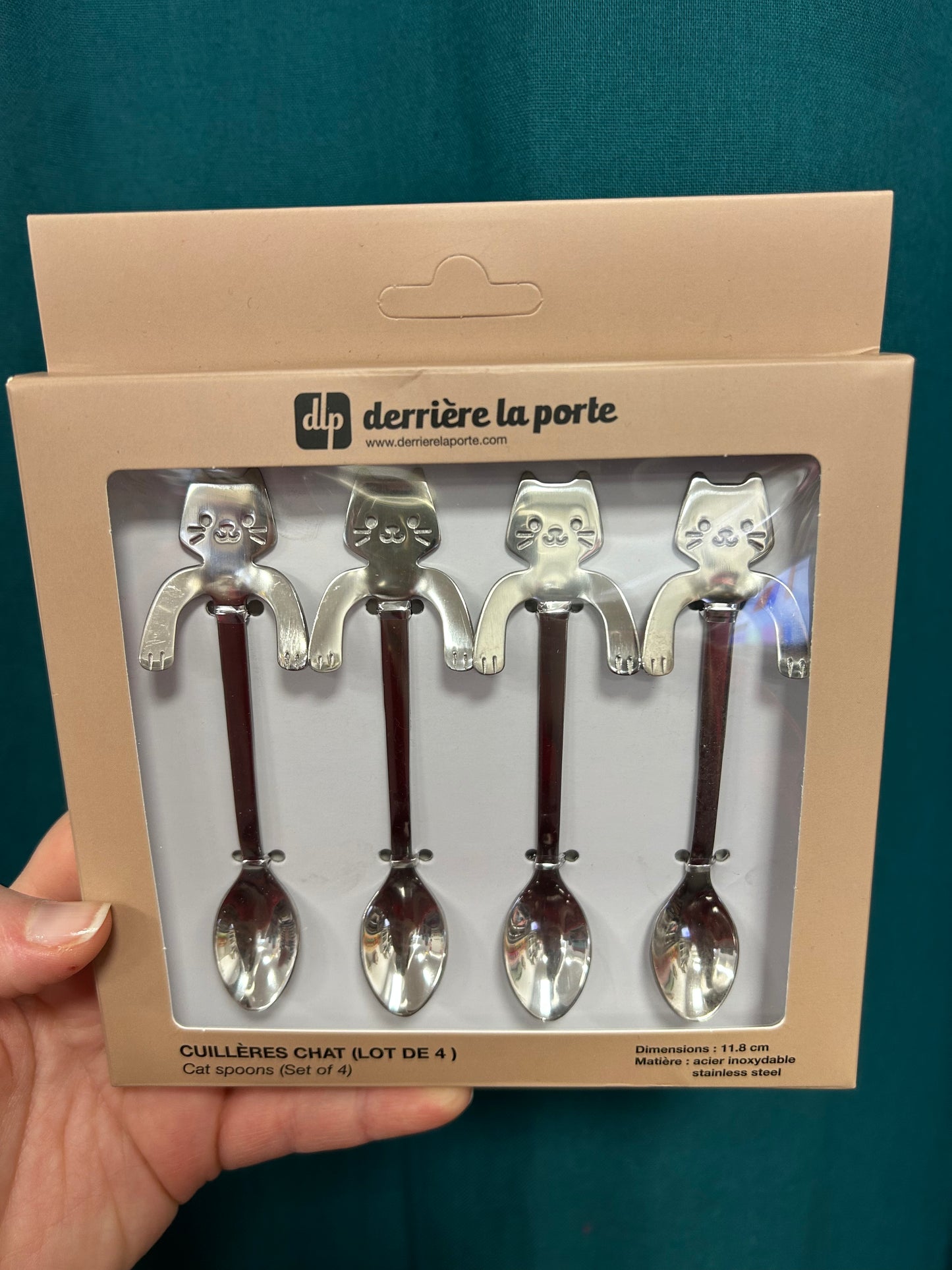 4 cuillères Chat perché