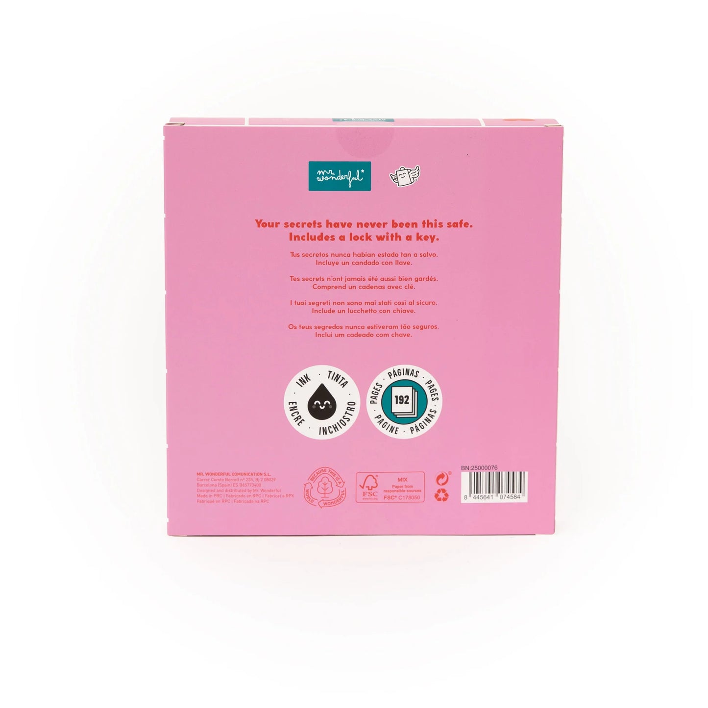 Journal intime + stylo - Cœur en peluche