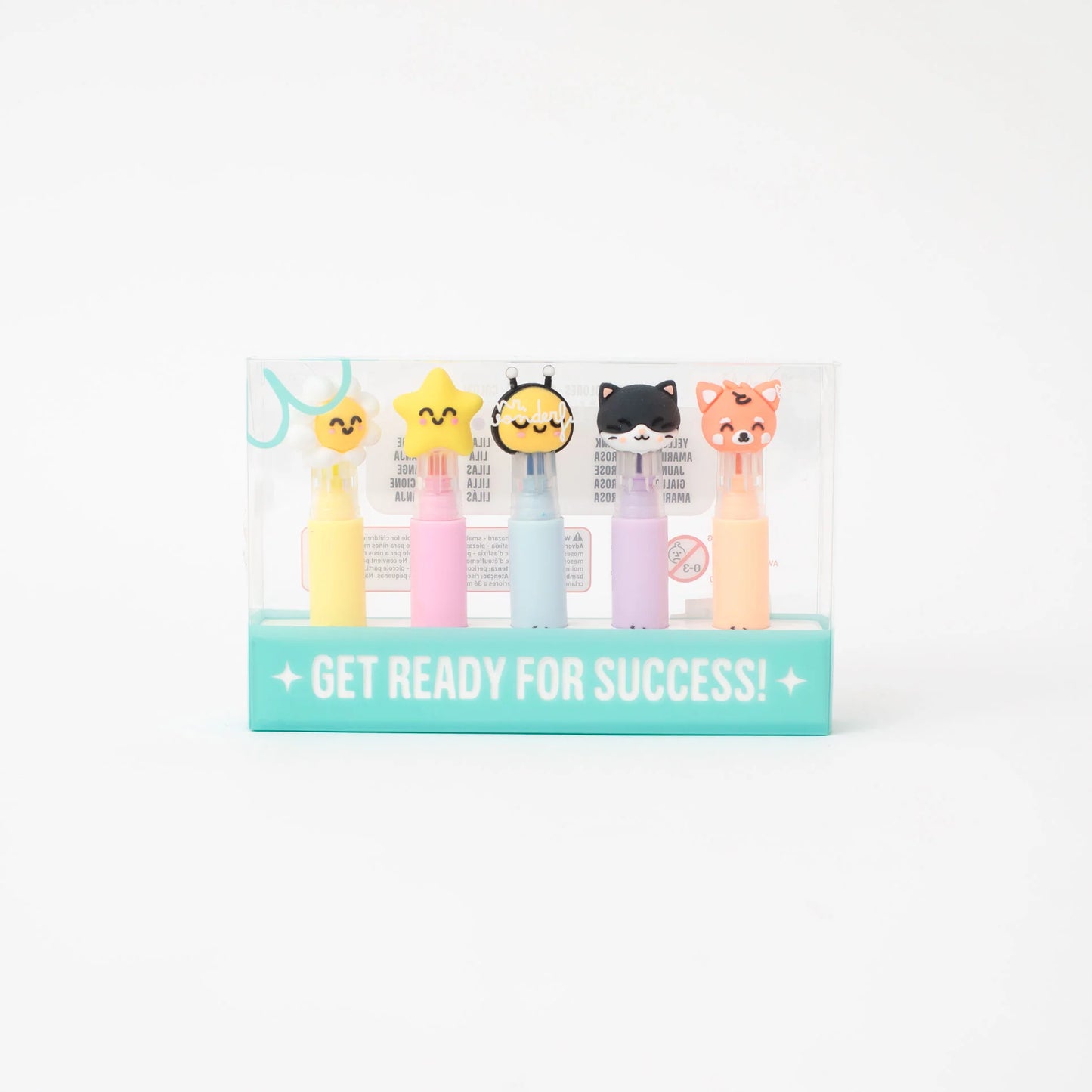 Lot de 5 surligneurs pastel – Live in colour