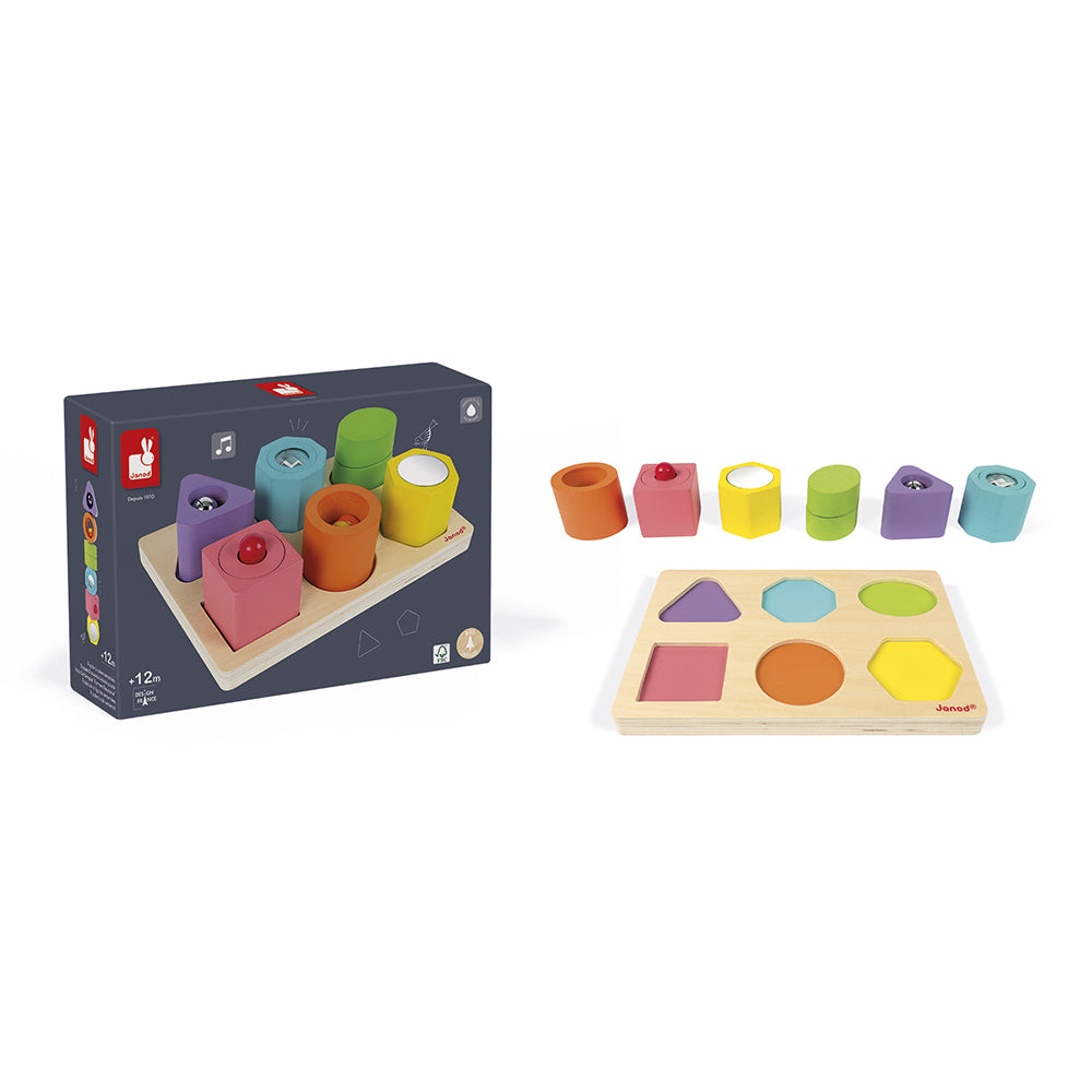 Puzzle 6 cubes sensoriels (bois)