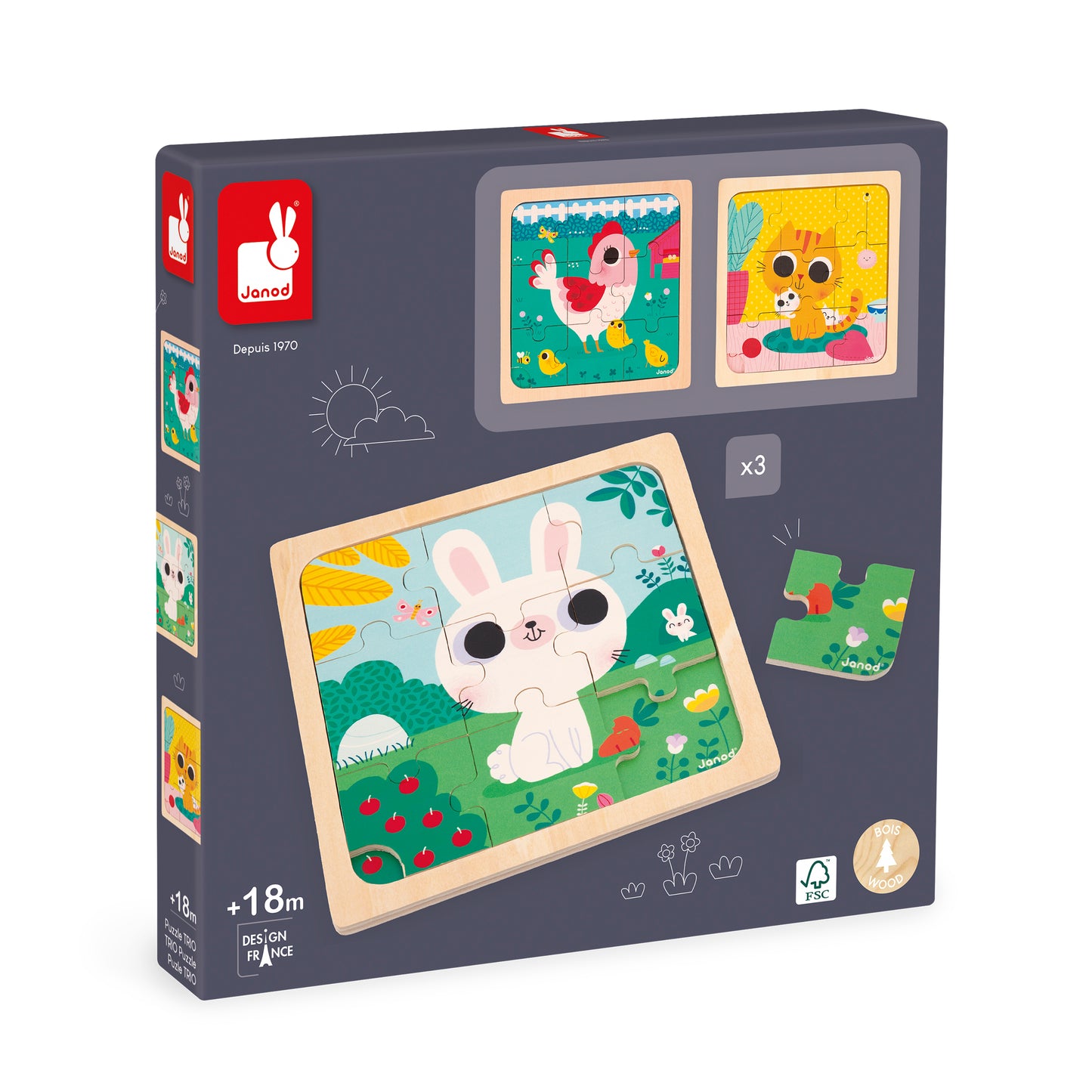 Puzzle Trio +18 mois