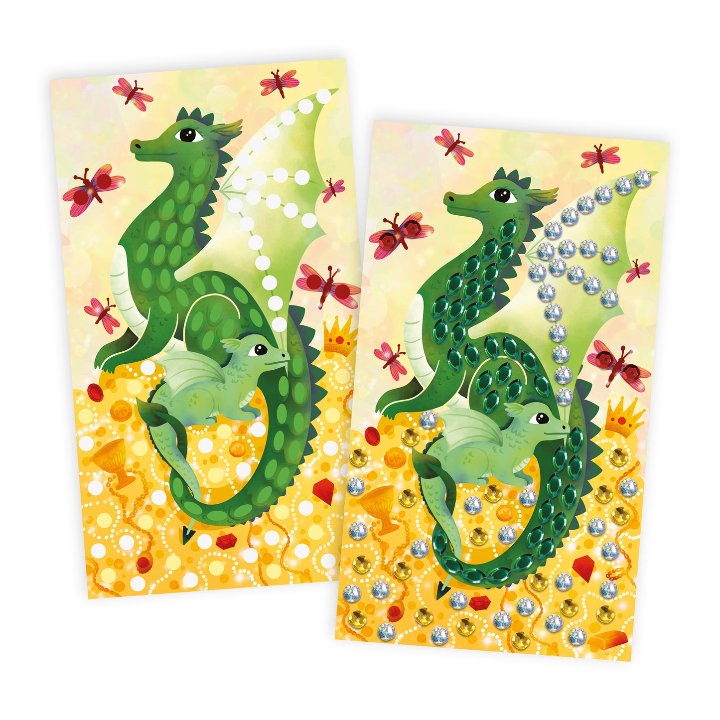 Coffret Créatif Sequins à Coller Dragons