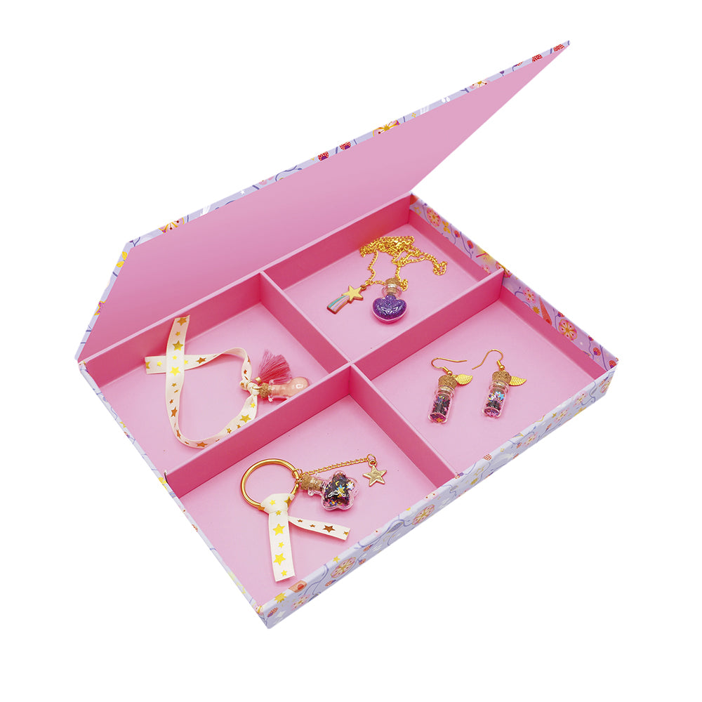 Kit Créatif - Coffret 4 Bijoux Fioles de Fées à Créer