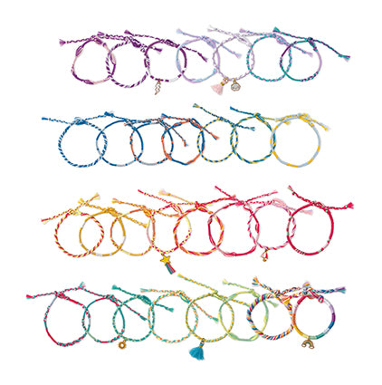 30 Bracelets Enroulés Arc-En-Ciel