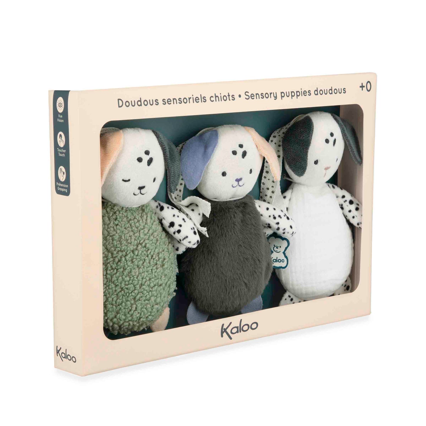 Doudous sensoriels chiots