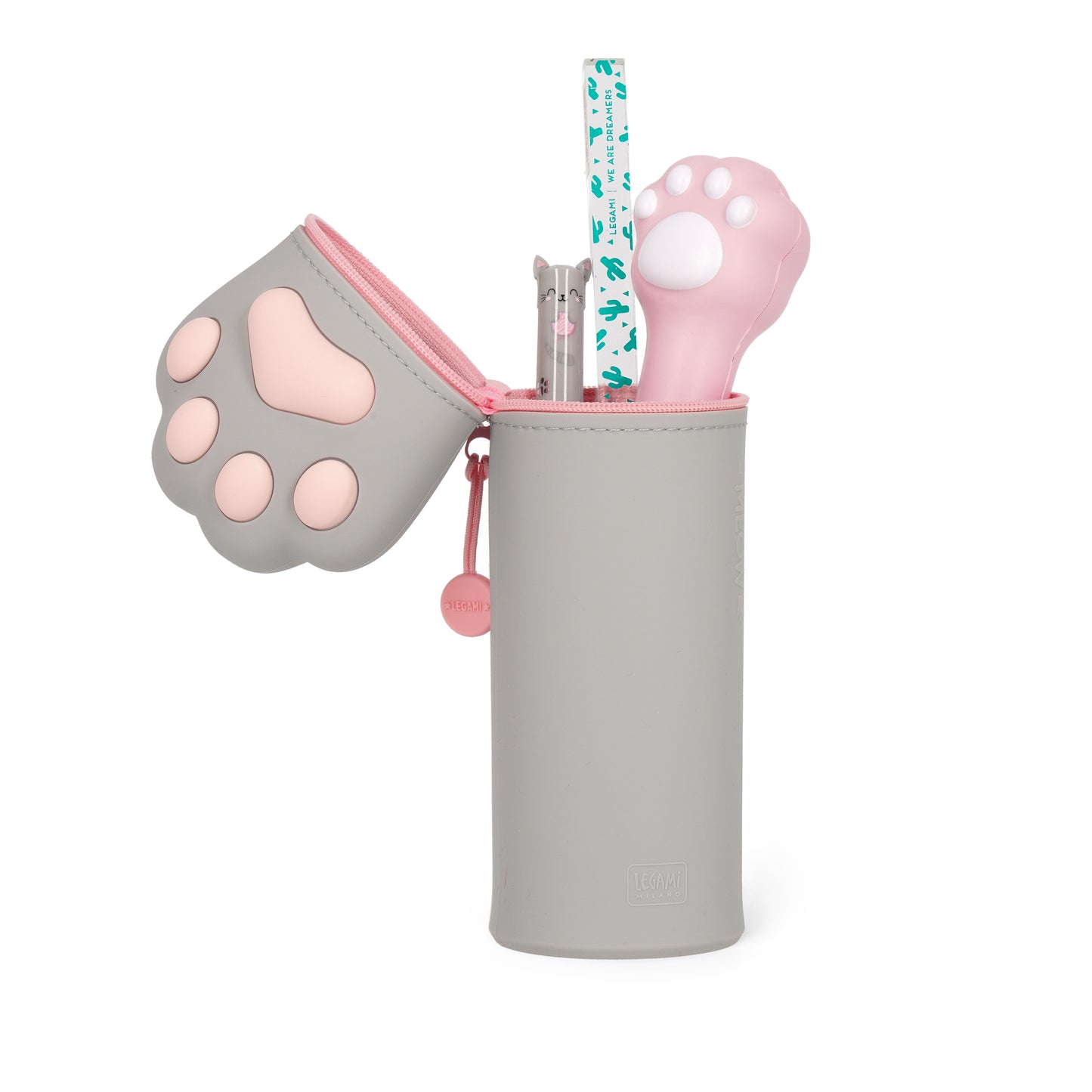 Trousse en Silicone Souple 2-en-1 - KITTY