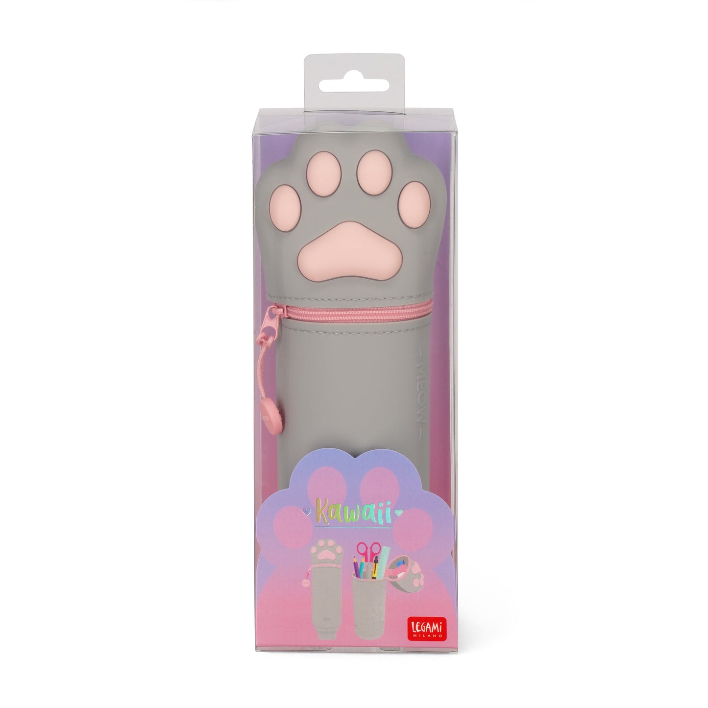 Trousse en Silicone Souple 2-en-1 - KITTY